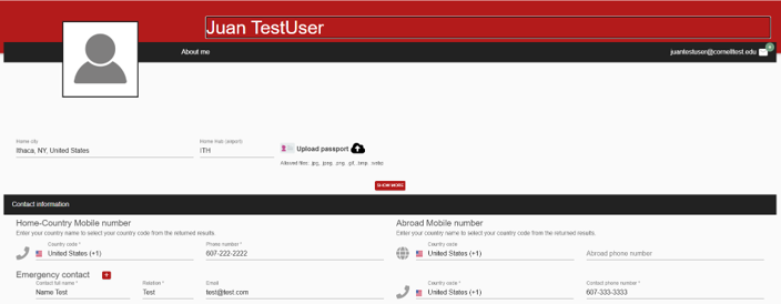 Profile Page